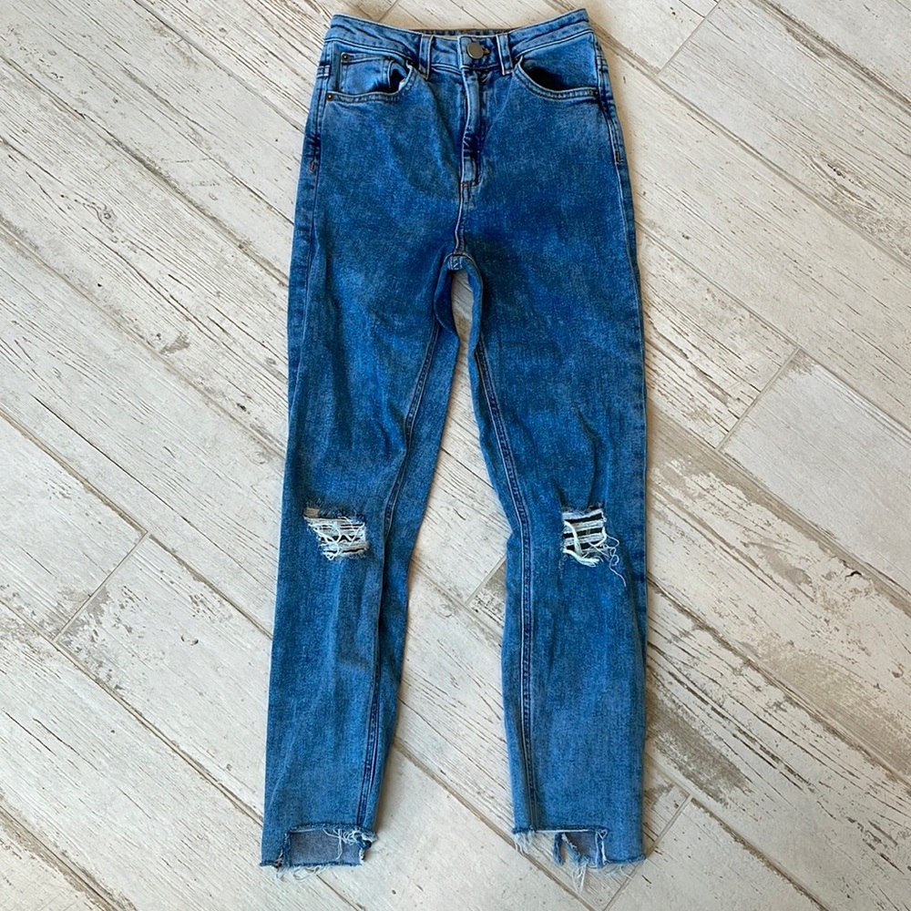 ASOS denim 25/30 high rise skinny jeans
